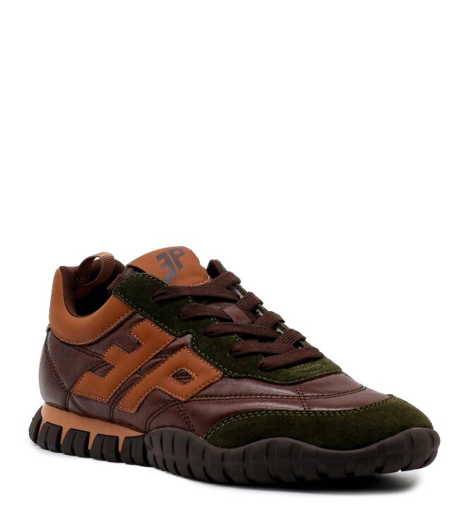 3P Heren Sneakers in Bruin Combi online kopen 