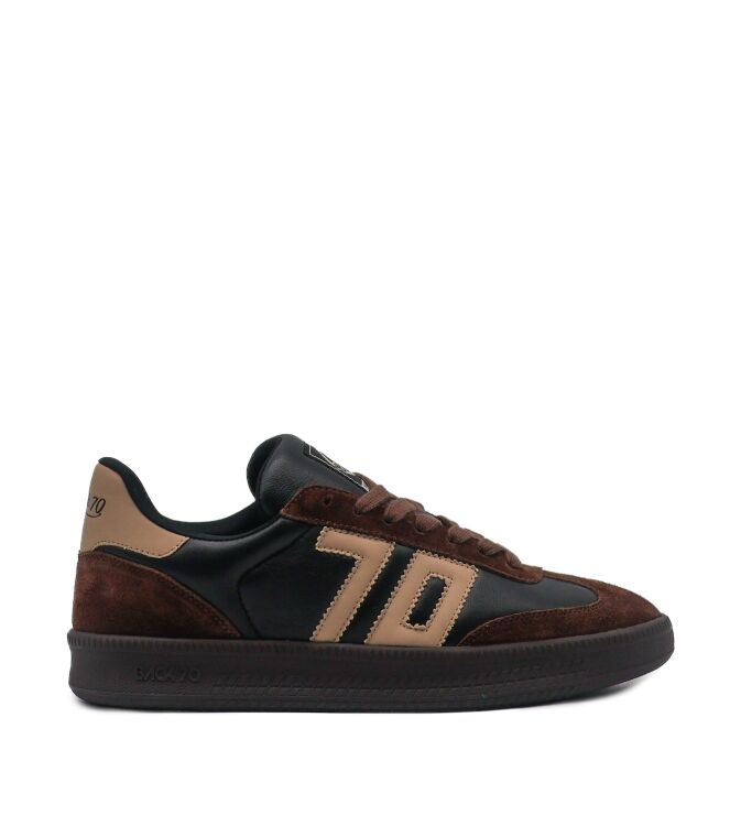 Back 70 Heren Sneakers in Zwart/Bruin online kopen 