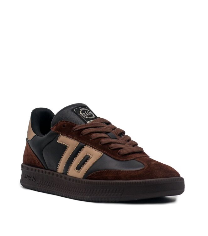 Back 70 Heren Sneakers in Zwart/Bruin online kopen 