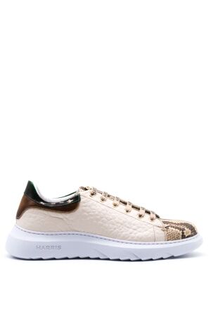 harris heren sneakers naturel wit comb