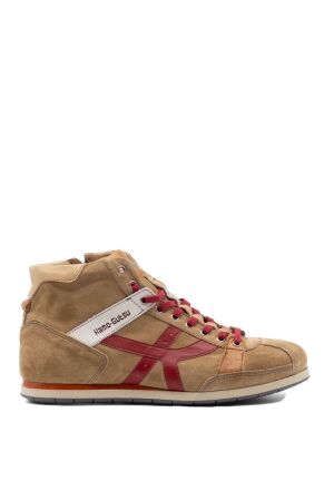 Kamo Gutsu heren sneakers camel suede