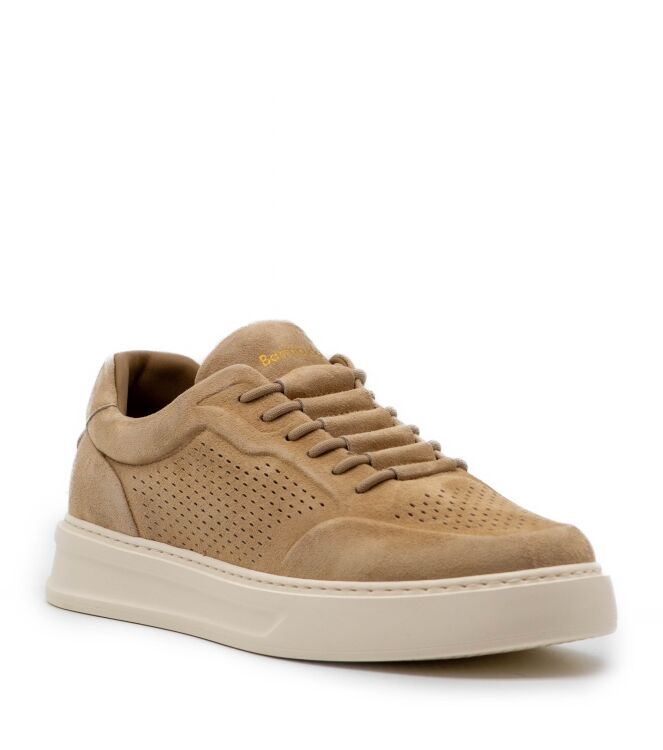 barracuda barracuda heren sneaker rubberzool naturel V2754 Tabacco Suede barracuda Heren Sneaker Rubberzool Naturel