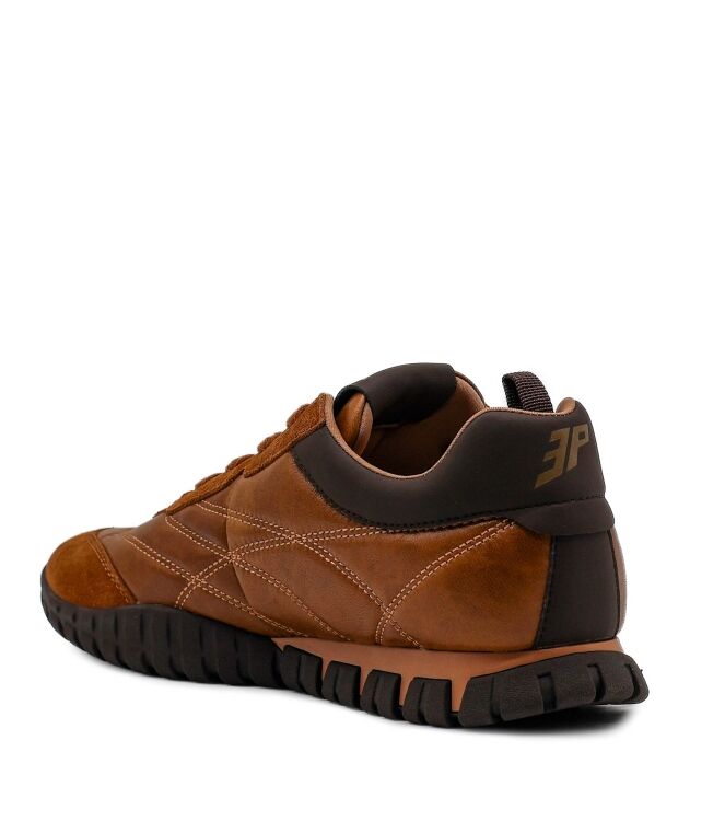 3P 3P heren sneakers cognac Vegetal Tan 3P Heren Sneakers in Naturel online kopen