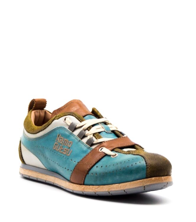 Kamo Gutsu Kamo Gutsu heren sneakers groen combi Kaki Sugar Kamo Gutsu Heren Sneakers in Groen online kopen