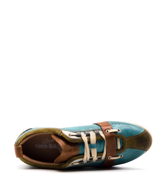 Kamo Gutsu Kamo Gutsu heren sneakers groen combi Kaki Sugar Kamo Gutsu Heren Sneakers in Groen online kopen