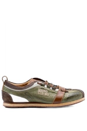 Kamo Gutsu heren sneakers groen bruin