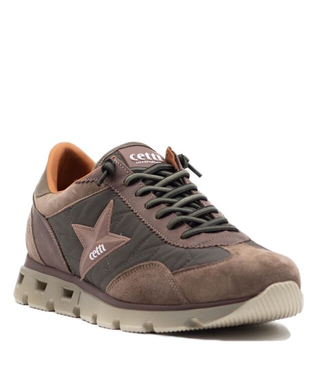 Cetti Cetti heren sneakers groen combi Ante Sweet Kaki Cetti Heren Sneakers in Groen Combi online kopen