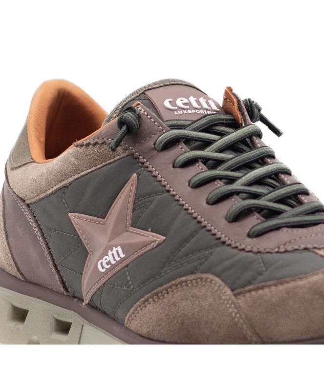Cetti Cetti heren sneakers groen combi Ante Sweet Kaki Cetti Heren Sneakers in Groen Combi online kopen