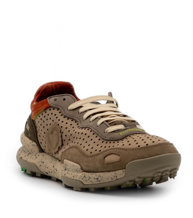 satorisan satorisan heren sneaker groen combi Laser Prem String satorisan Heren Sneaker Groen Combi