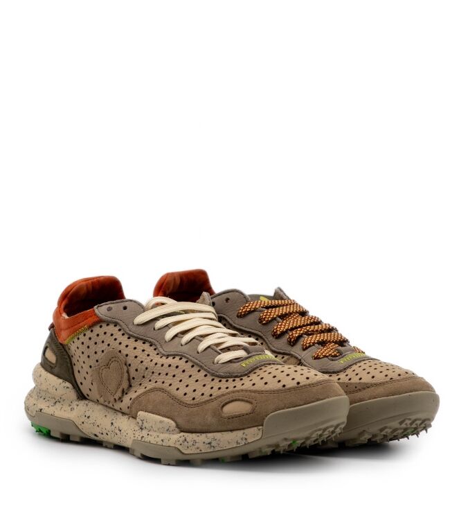 satorisan satorisan heren sneaker groen combi Laser Prem String satorisan Heren Sneaker Groen Combi