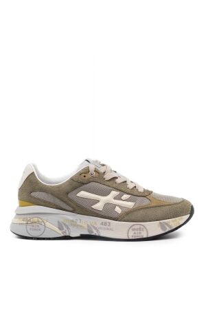 Premiata  heren sneakers rubberzolen groen