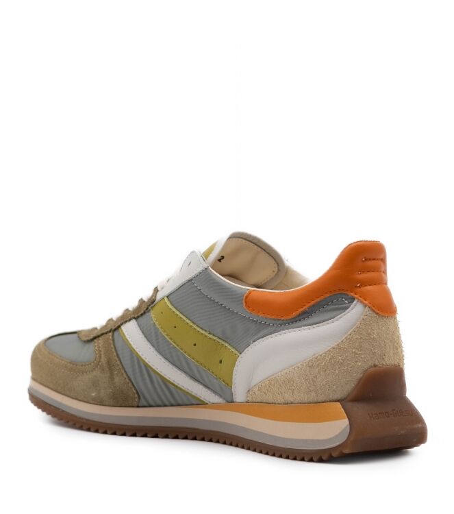 Kamo Gutsu  Heren Sneakers Rubberzolen Kaki 