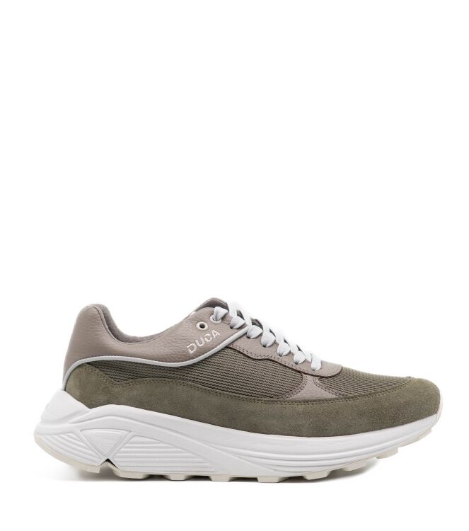 Duca Walking Duca Walking heren sneakers rubberzolen groen Smoked Green/Grey Duca Heren Sneakers in Groen online kopen