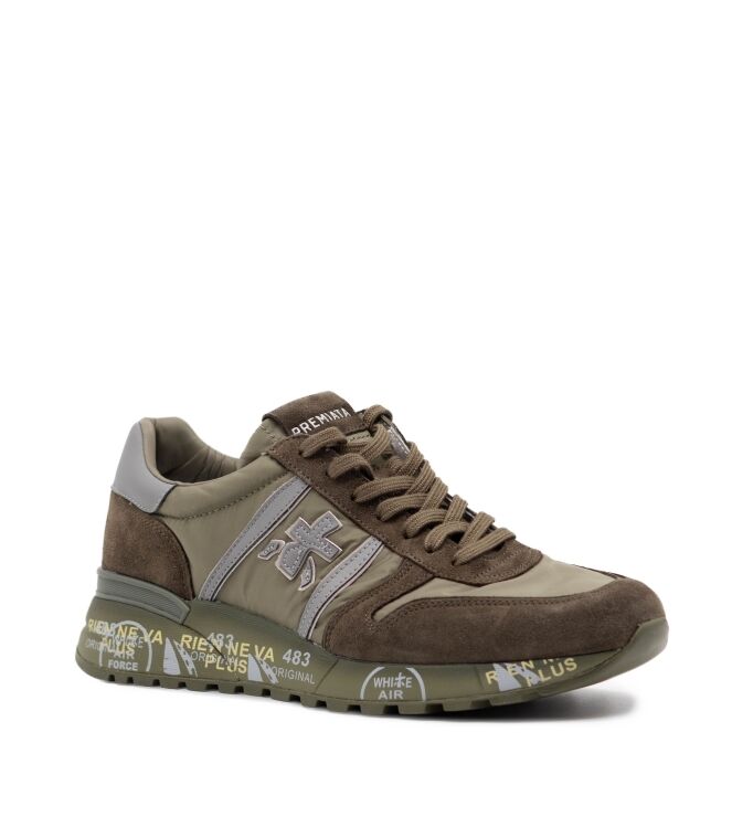 Premiata Premiata heren sneakers groen Var8409 Premiata Heren Sneakers in Groen online kopen
