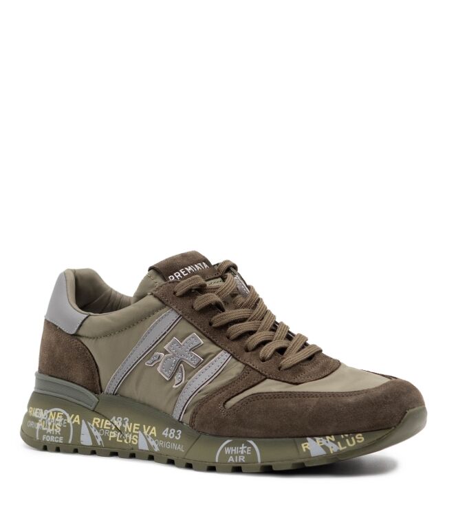 Premiata Premiata heren sneakers groen Var8409 Premiata Heren Sneakers in Groen online kopen