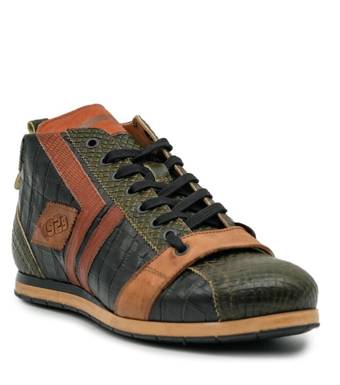Kamo Gutsu Kamo Gutsu heren sneakers donker groen Bosco Fumo Orleans Kamo Gutsu Heren Sneakers Donker Groen