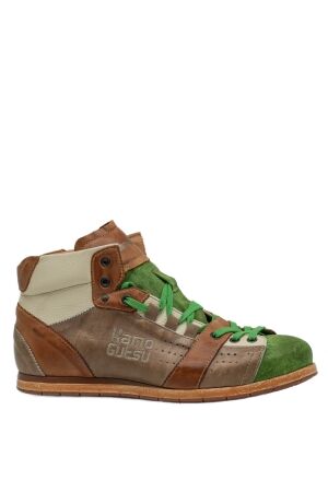 Kamo Gutsu heren sneakers groen combi