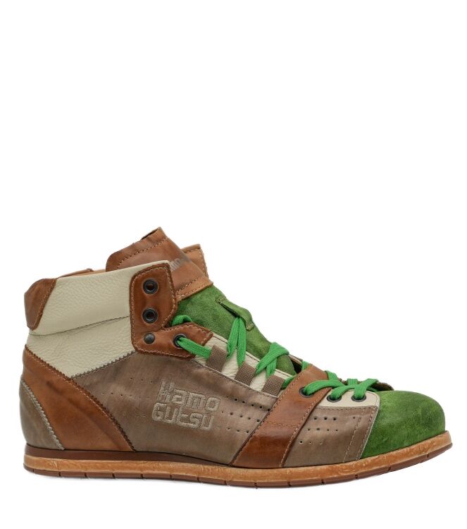 Kamo Gutsu Kamo Gutsu heren sneakers groen combi Prato Pietra Dark Kamo Gutsu Heren Sneakers Groen Combi