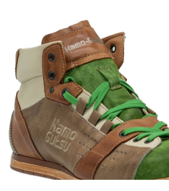 Kamo Gutsu Kamo Gutsu heren sneakers groen combi Prato Pietra Dark Kamo Gutsu Heren Sneakers Groen Combi