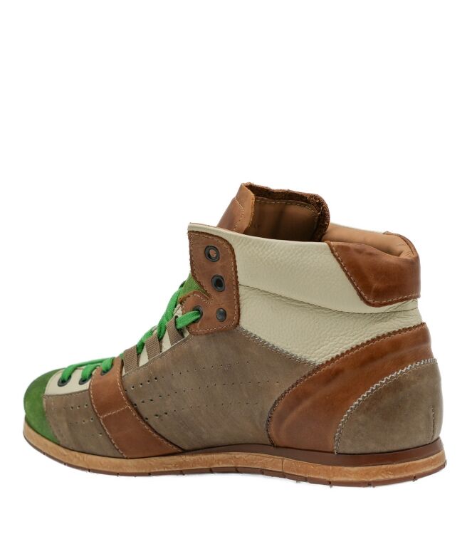 Kamo Gutsu Kamo Gutsu heren sneakers groen combi Prato Pietra Dark Kamo Gutsu Heren Sneakers Groen Combi