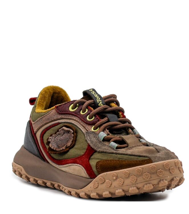 Satorisan Satorisan heren sneakers groen Khaki Satorisan Heren Sneakers in Groen online kopen