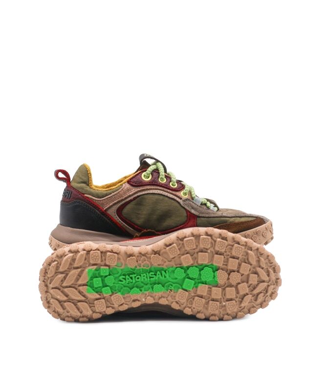 Satorisan Satorisan heren sneakers groen Khaki Satorisan Heren Sneakers in Groen online kopen
