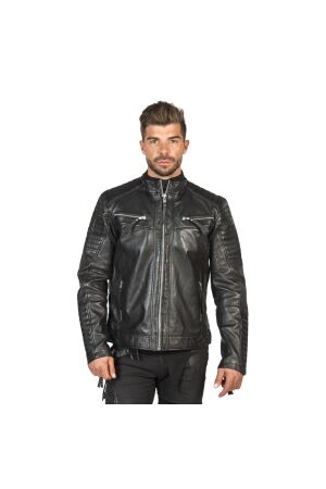 New Rock heren jassen zwart vegan