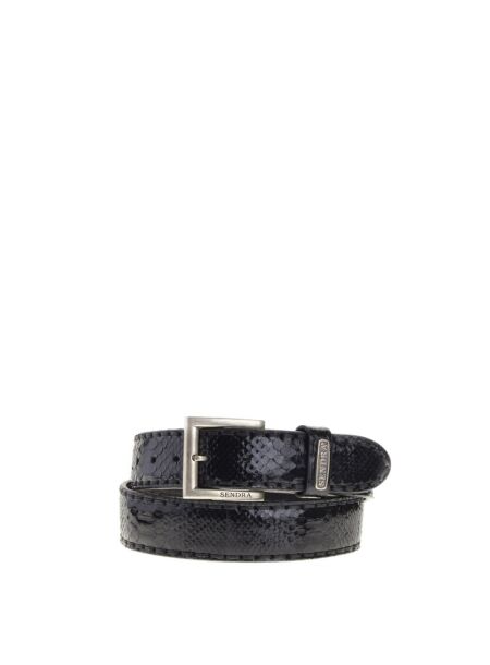 Sendra boots Heren riemen zwart pythonprint