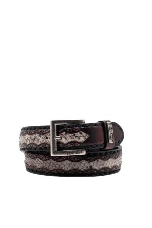 Sendra Boots riemen zwart wit rood