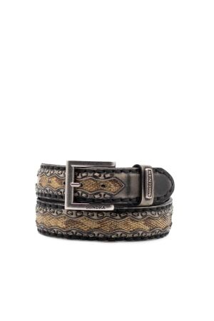 Sendra Boots riemen grijs combi piton
