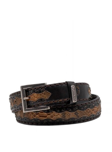 Sendra boots Heren riemen bruin combi