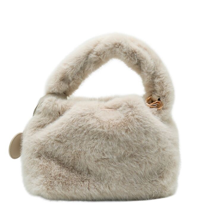 la strada la strada dames tassen Beige Fur la strada Dames Tassen Beige Fur 05 beige