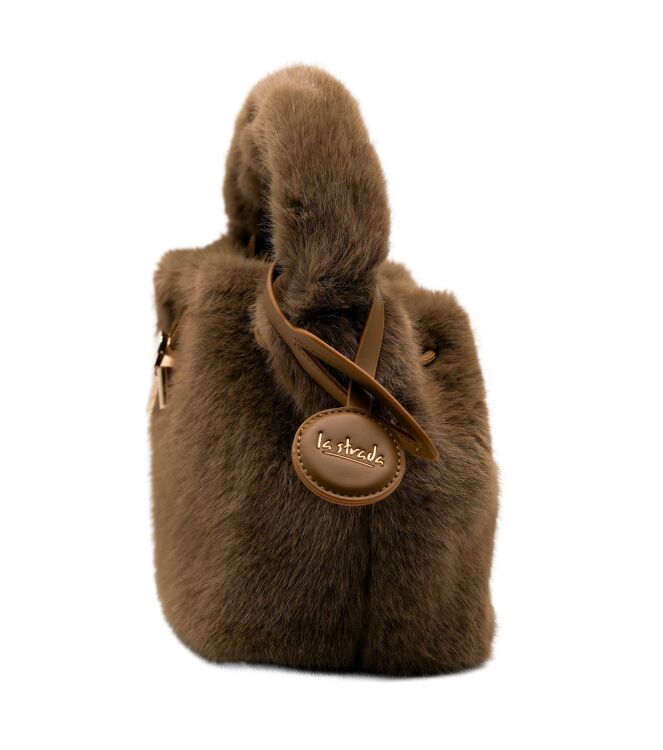 la strada  Tassen Taupe Fur 