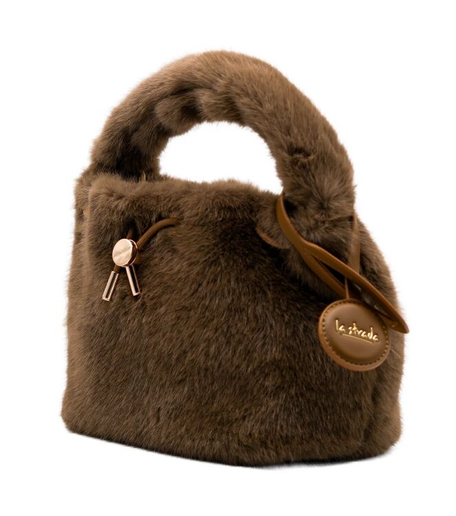 la strada  Tassen Taupe Fur 