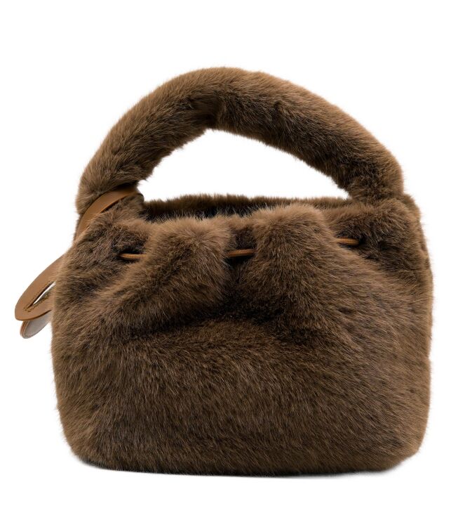 la strada  Tassen Taupe Fur 