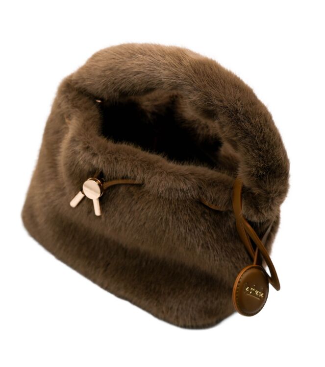 la strada  Tassen Taupe Fur 