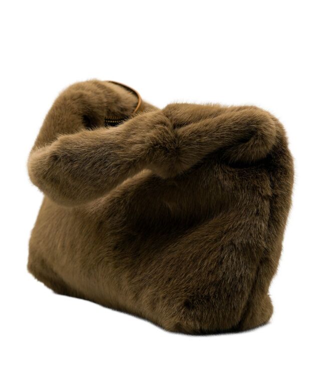 la strada la strada tassen Taupe Fur la strada Tassen Taupe Fur