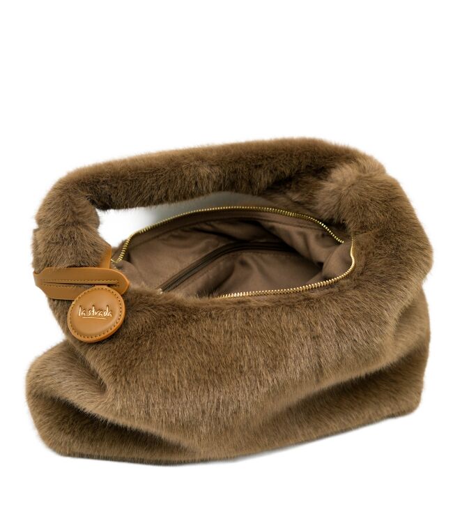 la strada la strada tassen Taupe Fur la strada Tassen Taupe Fur